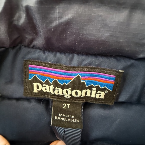 2T Patagonia Blue Puffer Jacket - Picture 4 of 4